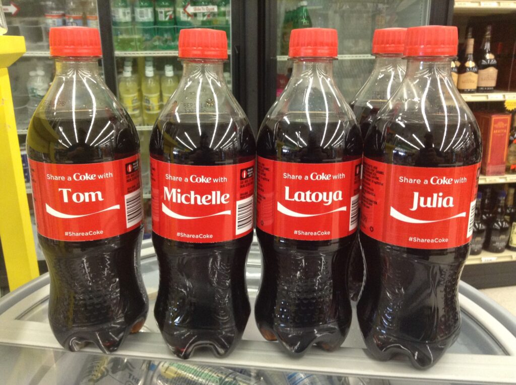 Share a Coke Name Promotional Coca Cola Bottles