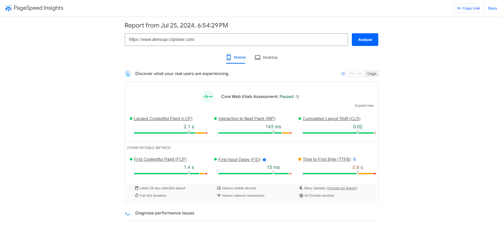 Google PageSpeed Insights show you where you might need to improve web performance.